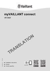 Vaillant myVAILLANT connect Installation Instructions Manual