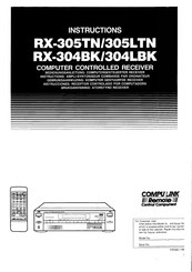 JVC COMPU LINK RX-305LTN Instructions Manual