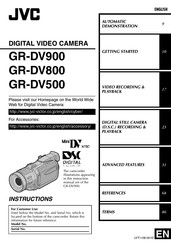 JVC GR-DV800 Instructions Manual