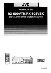 JVC RX-508VBK Instructions Manual
