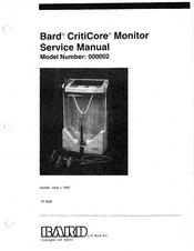 Bard CritiCore 000002 Service Manual