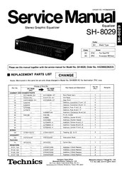 Technics SH-8029 Service Manual