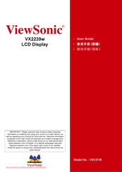 ViewSonic VX2239w User Manual