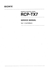 Sony RCP-TX7 Service Manual