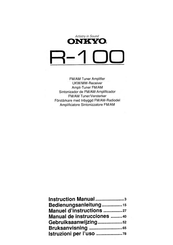 Onkyo R-100 Instruction Manual