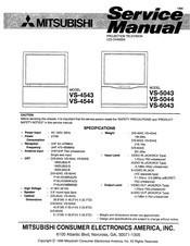 Mitsubishi VS-4544 Service Manual