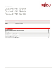 Fujitsu P2711 TE QHD Disassembly