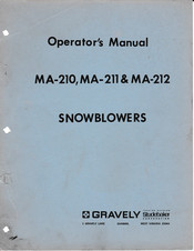 Gravely MA-210 Operator's Manual