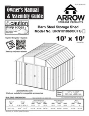 Arrow Storage Products BRN101060CCFG Owner's Manual & Assembly Manual