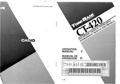 Casio ToneBank CT-420 Operation Manual