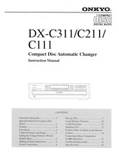 Onkyo DX-C311 Instruction Manual