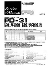 Pioneer PD-31 Service Manual