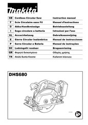 Makita DHS680ZJ Instruction Manual