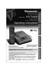 Panasonic EASE-PHONE KX-T4400 Operating Instructions Manual