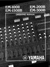 Yamaha EM-100II Operating Manual