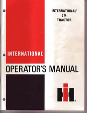 International 274 Operator's Manual
