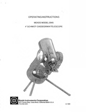 Meade 2045 Operating Instructions Manual