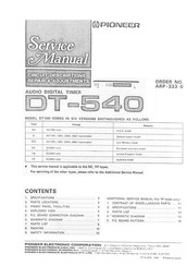Pioneer DT-540 Service Manual