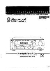 Sherwood NEWCASTLE R-945RDS Operating Instructions Manual