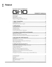 Roland GI-10 Owner's Manual