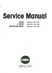 Minolta alpha 9000 Service Manual
