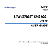 NEC DT510 User Manual