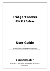 Rangemaster Deluxe RSXS19 User Manual