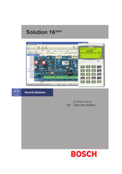 Bosch Solution 16plus Installation Manual