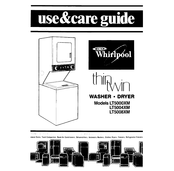 Whirlpool Thin Twin LT5008XM Use & Care Manual