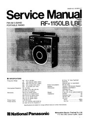 Panasonic RF-1150LBE Service Manual