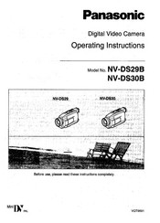 Panasonic NV-DS29B Operating Instructions Manual