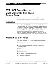 National Instruments SCXI-1321 Installation Manual