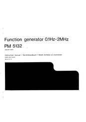 Philips PM 5132 Instruction Manual