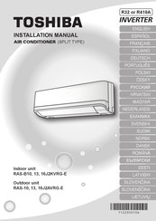Toshiba RAS-B16J2KVRG-E Installation Manual