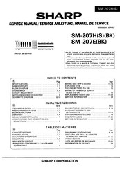 Sharp SM-207H Service Manual