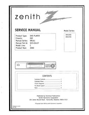 Zenith DVC2250 Service Manual
