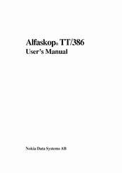Nokia Alfaskop TT/386 User Manual