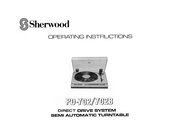 Sherwood PD-702 Operating Instructions Manual