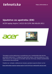 Acer A315-59-31PX User Manual