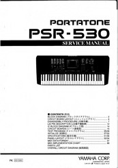 Yamaha Portatone PSR-530 Service Manual