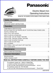 Panasonic NI-C77XR Operating Instructions Manual