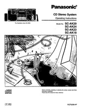 Panasonic SC-AK23 Operating Instructions Manual