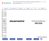 Marantz NR1509 Owner's Manual