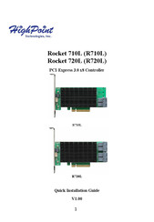 HighPoint Rocket 710L Quick Installation Manual