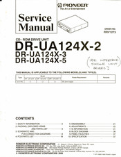 Pioneer DR-UA124X-3 Service Manual