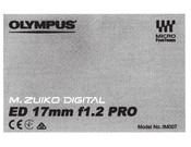Olympus IM007 Instructions Manual