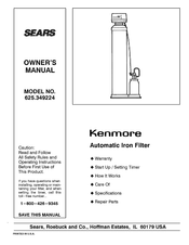 Sears 625.349224 Owner's Manual