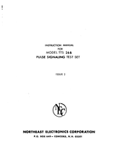 NEC TTS 26B Instruction Manual