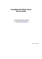 Acer TravelMate 8471 Series Service Manual