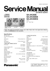 Panasonic SA-AK350EB Service Manual